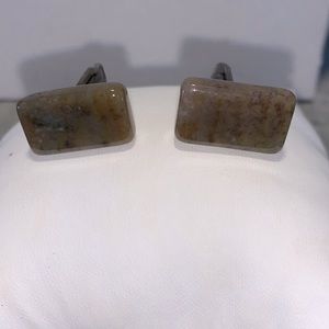 Vintage Agate cuff links